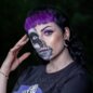 White Out 90 Tage farbige Kontaktlinsen mit Sehstärke, Zombieauge